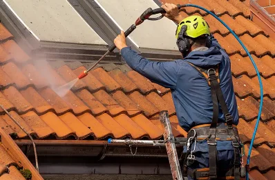 Démoussage et hydrofuge de toiture à Momères